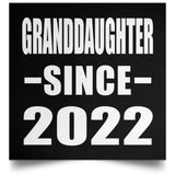 Granddaughter Since 2022 - Poster Square