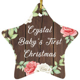 Crystal Baby's First Christmas - Star Ornament A