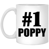 Number One #1 Poppy - 11 Oz Coffee Mug