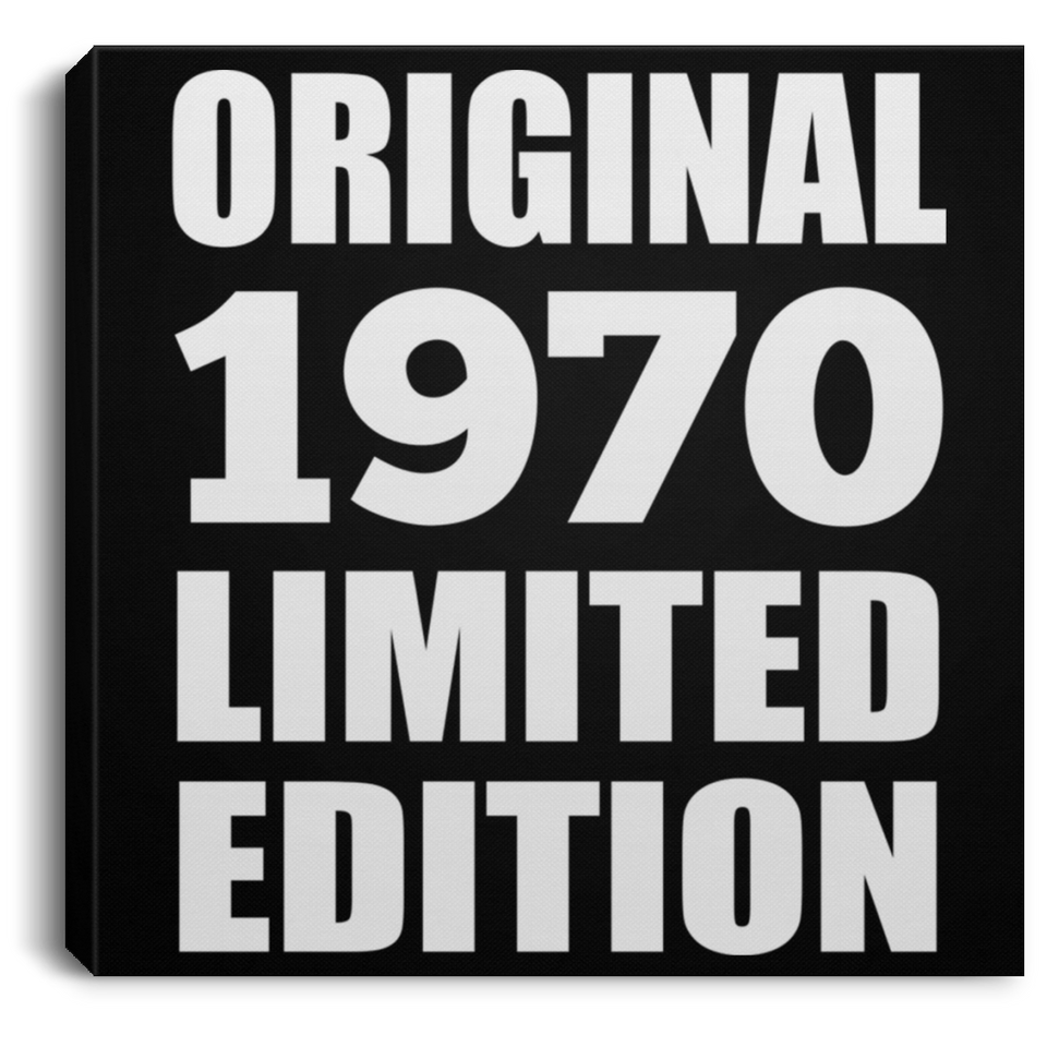 54th Birthday Original 1970 Limited Edition - Canvas Square