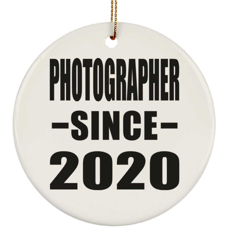 Photographer Since 2020 - Circle Ornament