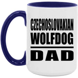 Czechoslovakian Wolfdog Dad - 15oz Accent Mug Purple