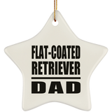 Flat-Coated Retriever Dad - Star Ornament