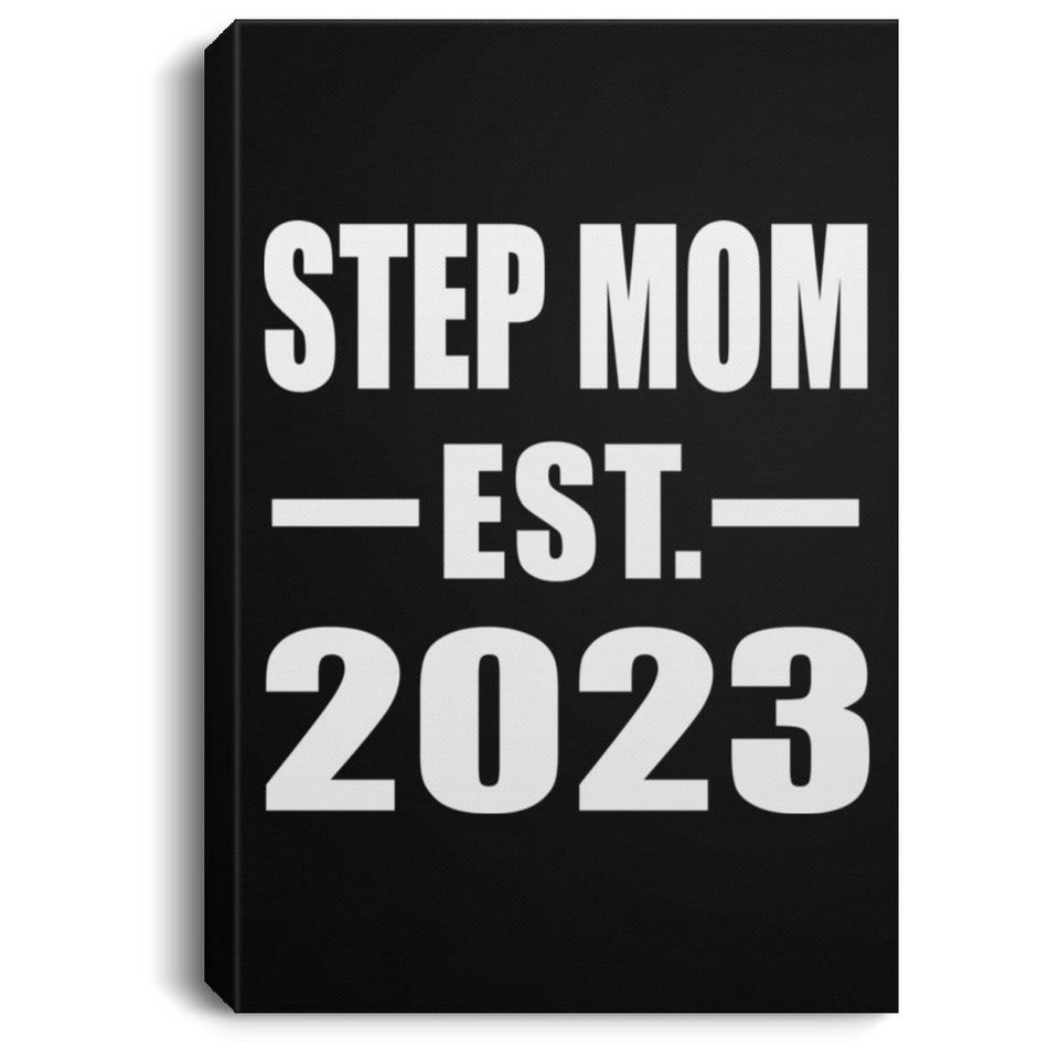 Step Mom Established EST. 2023 - Canvas Portrait