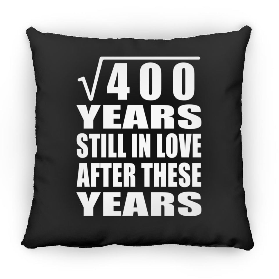 20th Anniversary Square Root of 400 Years Still In Love - Throw Pillow Black