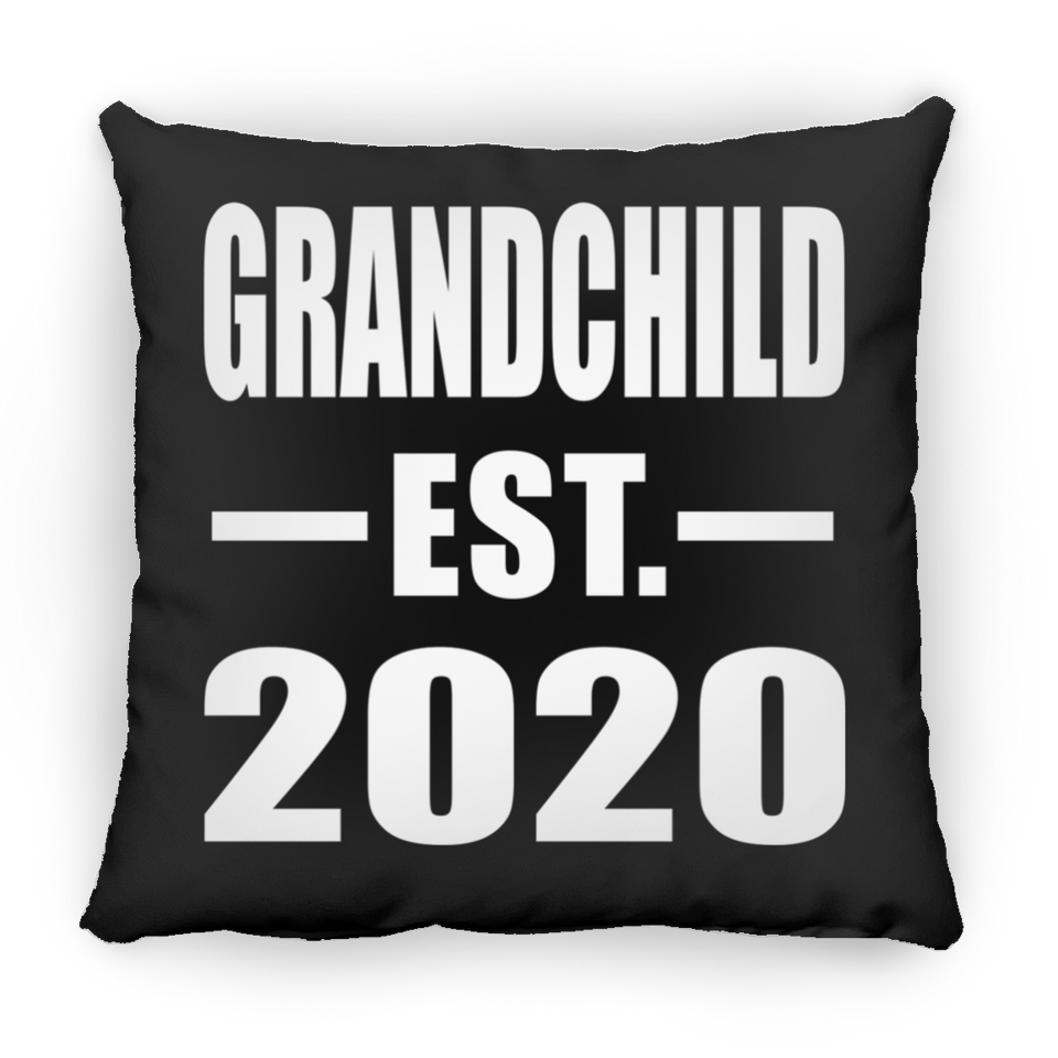 Grandchild Established EST. 2020 - Throw Pillow Black