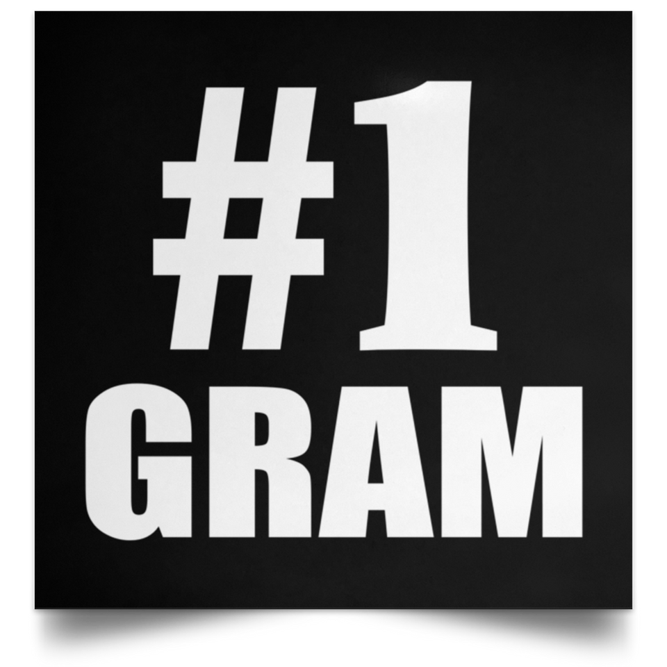 Number One #1 Gram - Poster Square