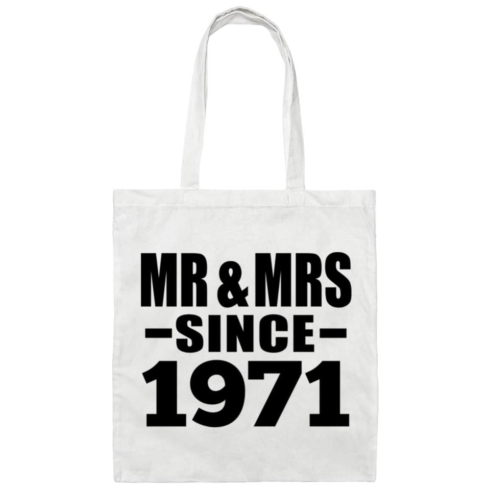 53rd Anniversary Mr & Mrs Since 1971 - Tote Bag White