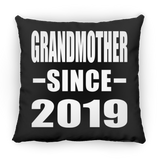 Grandmother Since 2019 - Throw Pillow Black