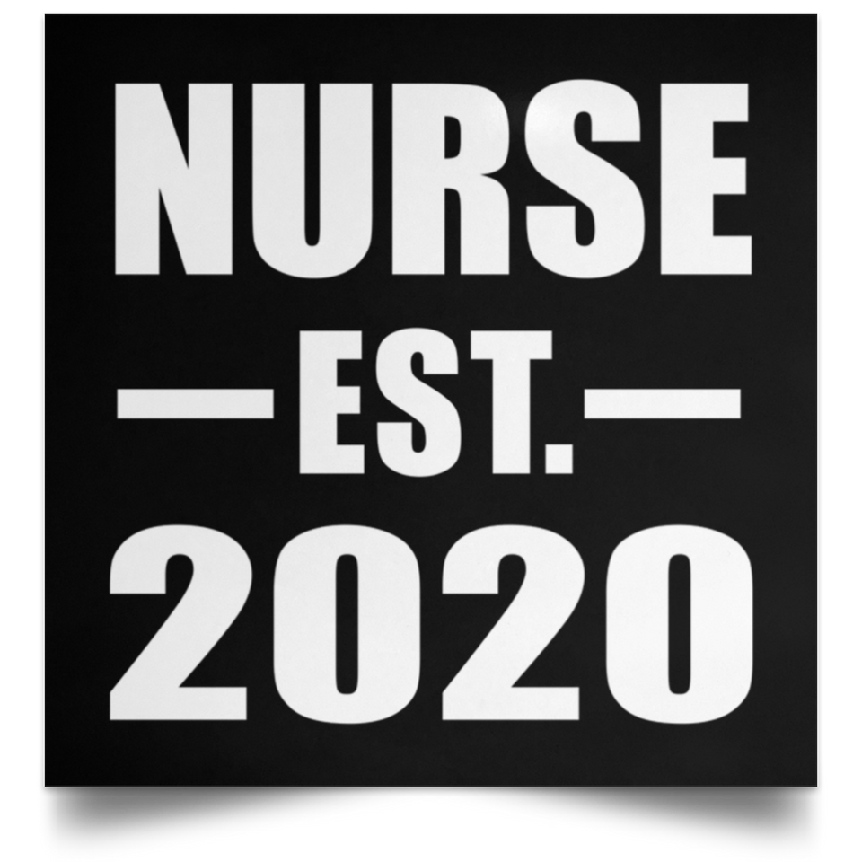 Nurse Established EST. 2020 - Poster Square