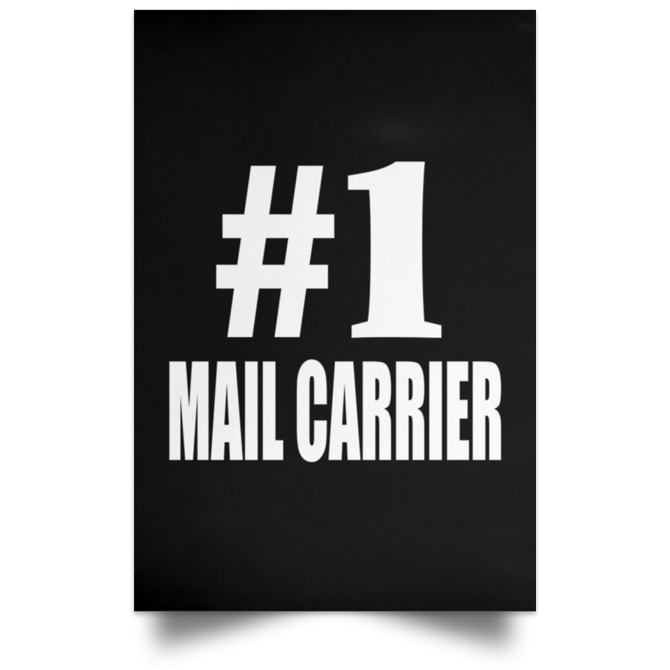 Number One #1 Mail Carrier - Poster Portrait