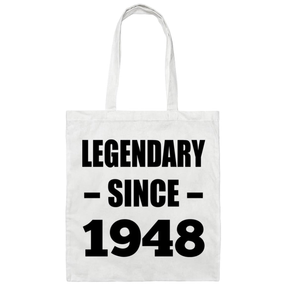 76th Birthday Legendary Since 1948 - Tote Bag White