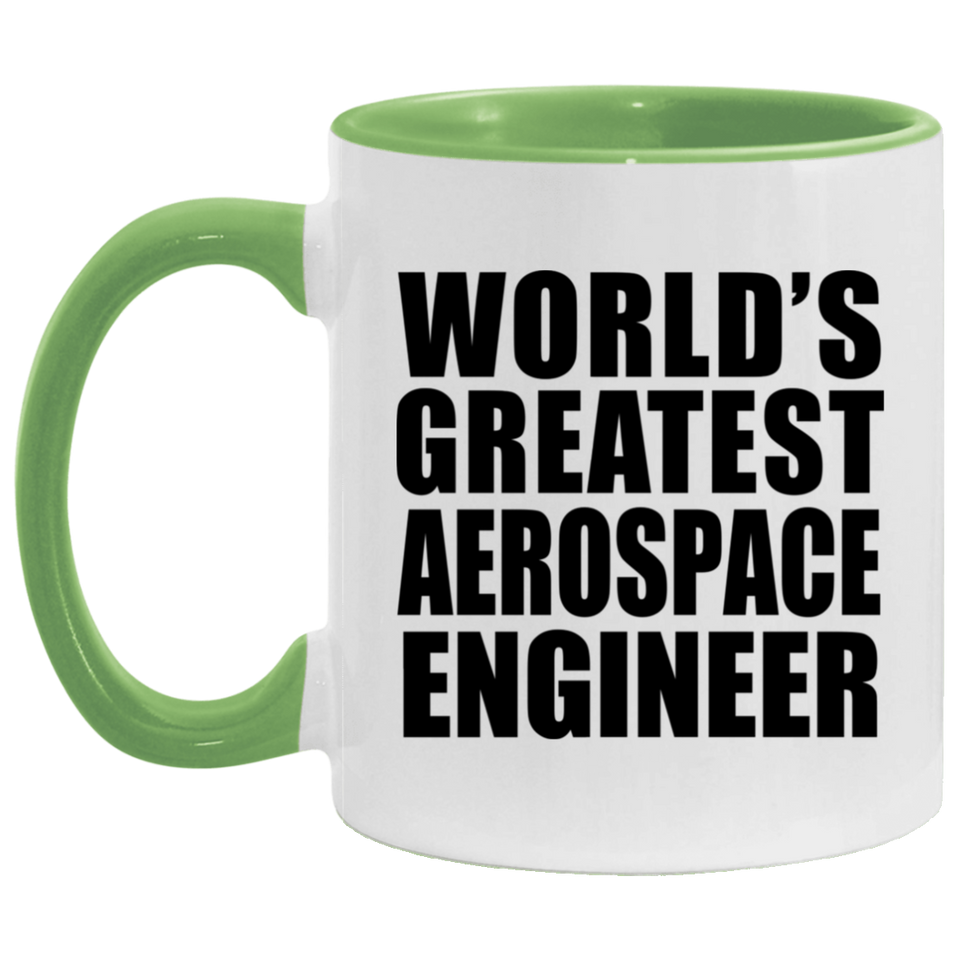 World's Greatest Aerospace Engineer - 11oz Accent Mug Green