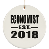 Economist Established EST. 2018 - Circle Ornament