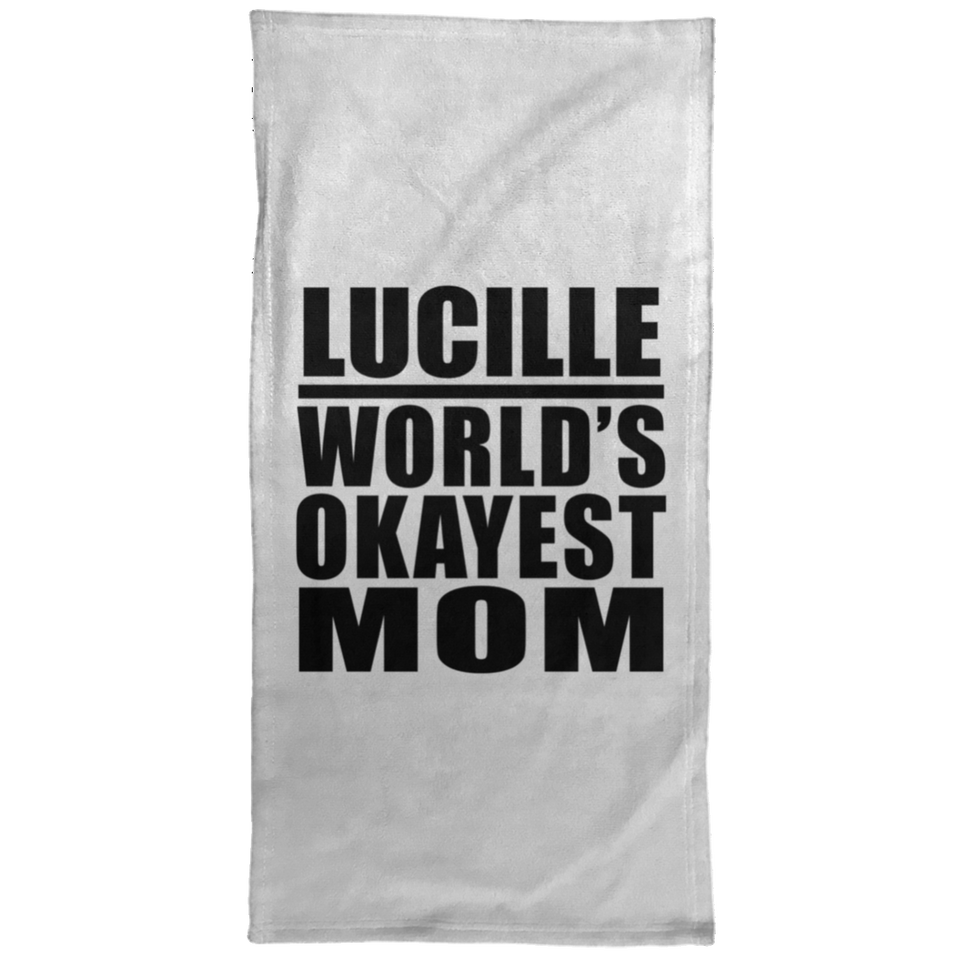 Lucille World's Okayest Mom - Hand Towel