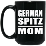 German Spitz Mom - 15oz Coffee Mug Black