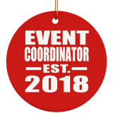 Event Coordinator Established EST. 2018 - Circle Ornament