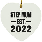 Step Mum Established EST. 2022 - Heart Ornament