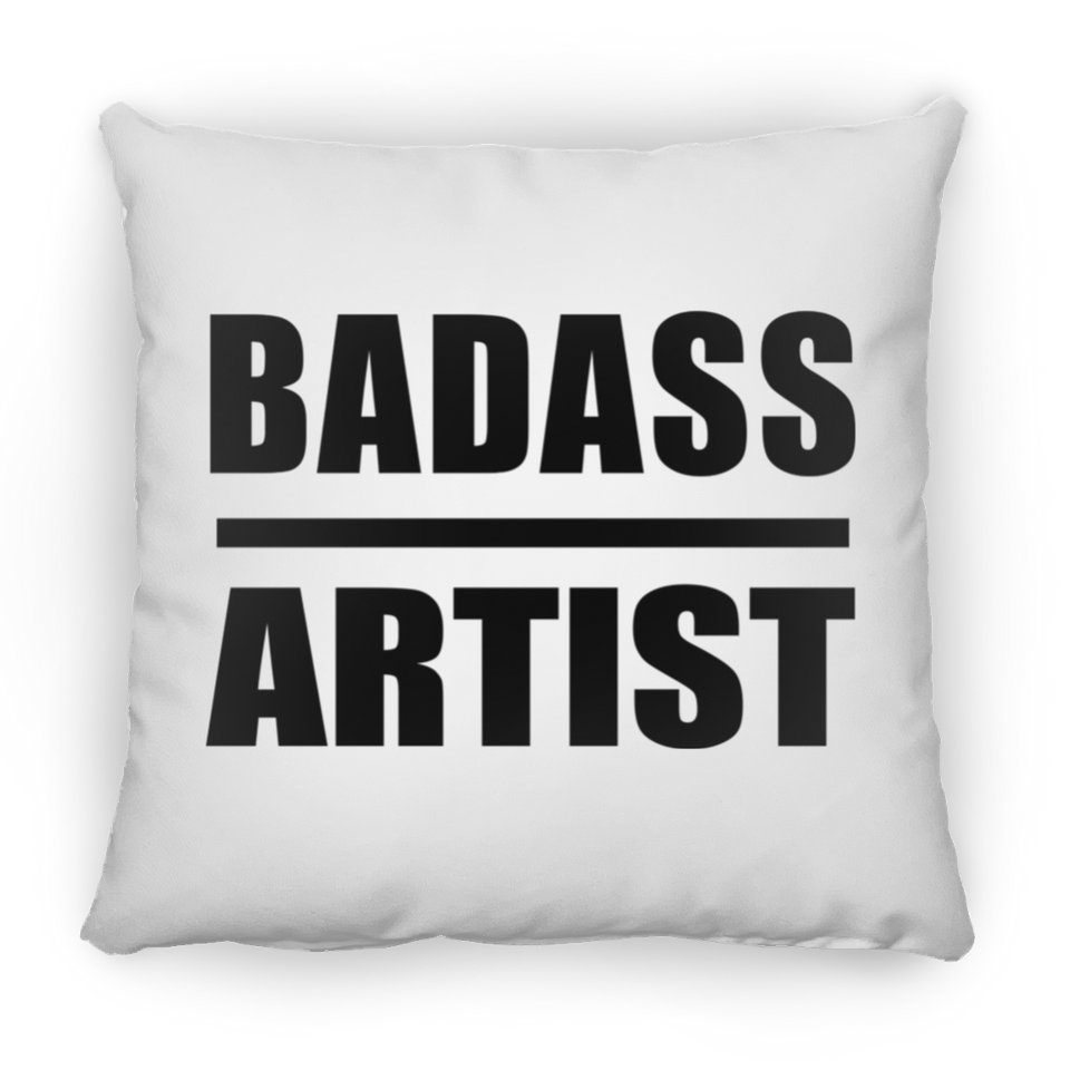 Badass Artist - Throw Pillow
