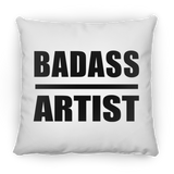 Badass Artist - Throw Pillow