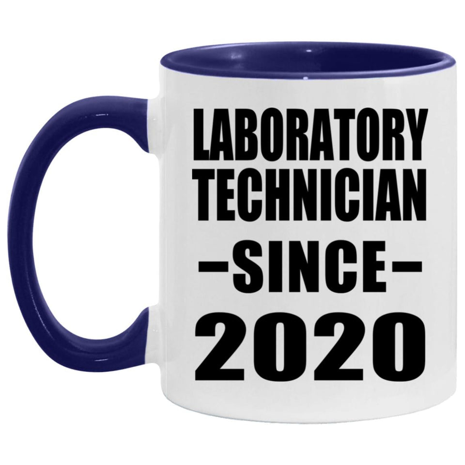 Laboratory Technician Since 2020 - 11oz Accent Mug Purple