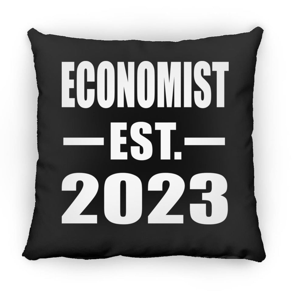Economist Established EST. 2023 - Throw Pillow Black