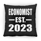 Economist Established EST. 2023 - Throw Pillow Black