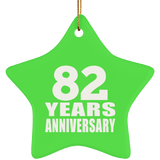 82nd Anniversary 82 Years - Star Ornament