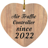 Air Traffic Controller Since 2022 - Heart Ornament C