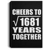 41st Anniversary Cheers To Square Root of 1681 Years Together - Canvas Portrait