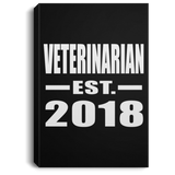 Veterinarian Established EST. 2018 - Canvas Portrait