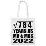 28th Anniversary Square Root of 784 Years As Mr & Mrs 2022 - Tote Bag White