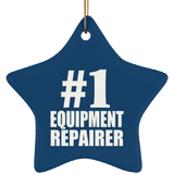 Number One #1 Equipment Repairer - Star Ornament
