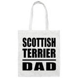 Scottish Terrier Dad - Tote Bag White