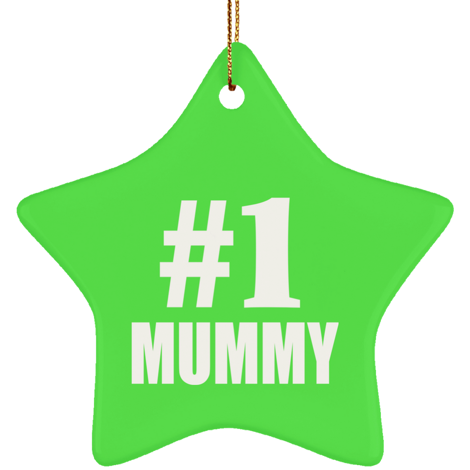 Number One #1 Mummy - Star Ornament