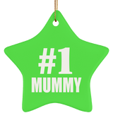Number One #1 Mummy - Star Ornament