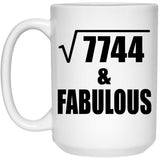 88th Birthday Square Root of 7744 & Fabulous - 15oz Coffee Mug