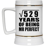 23rd Anniversary Square Root of 529 Years of Mr Perfect - Beer Stein