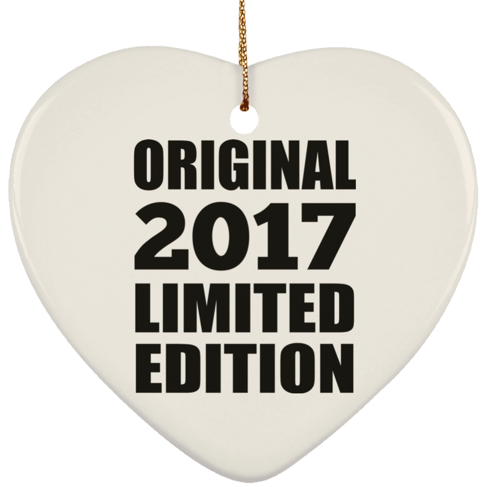 7th Birthday Original 2017 Limited Edition - Heart Ornament