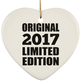 7th Birthday Original 2017 Limited Edition - Heart Ornament