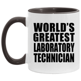 World's Greatest Laboratory Technician - 11oz Accent Mug Black