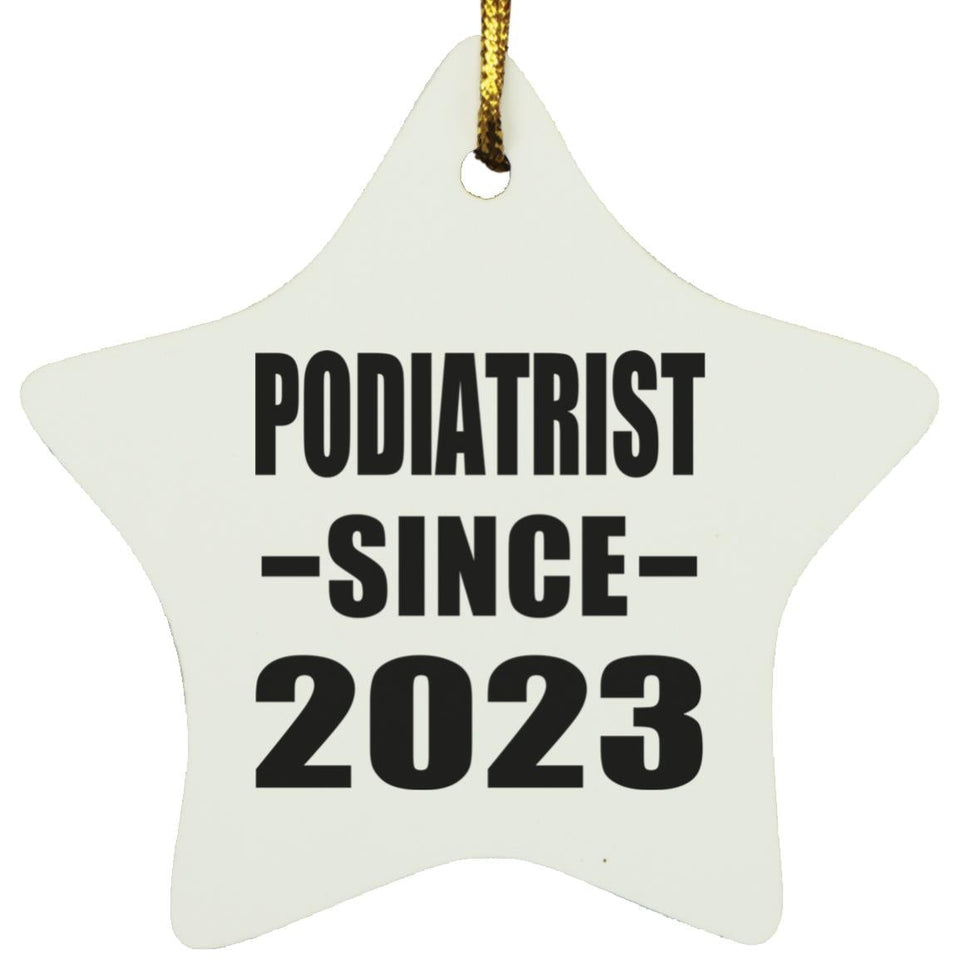 Podiatrist Since 2023 - Star Ornament