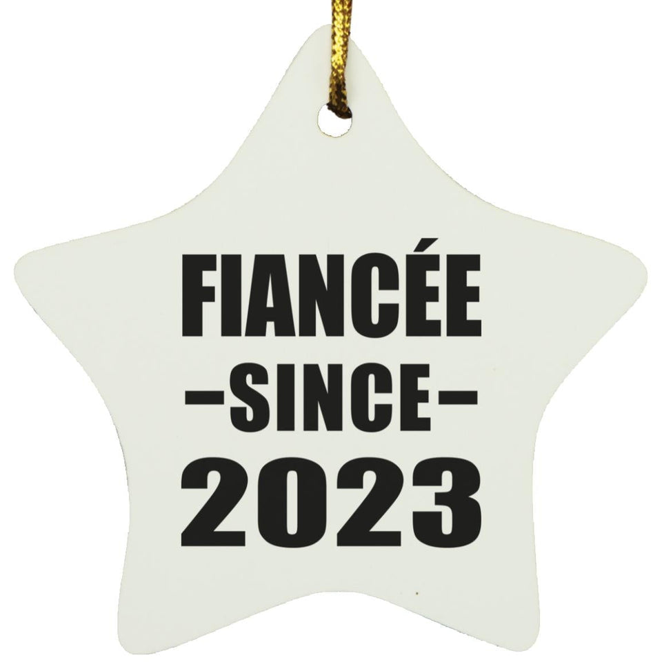 Fiancee Since 2023 - Star Ornament