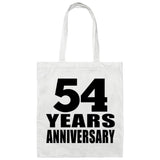 54th Anniversary 54 Years - Tote Bag White