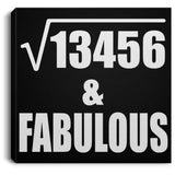 116th Birthday Square Root of 13456 & Fabulous - Canvas Square