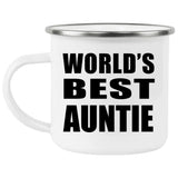 World's Best Auntie - 12oz Camping Mug