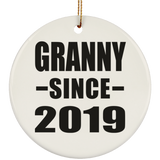 Granny Since 2019 - Circle Ornament