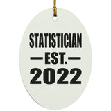 Statistician Established EST. 2022 - Oval Ornament