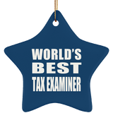 World's Best Tax Examiner - Star Ornament