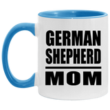 German Shepherd Mom - 11oz Accent Mug Blue